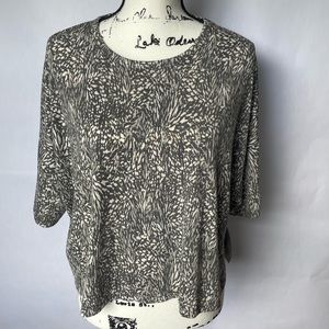 Old Navy Marbled Grey Active Crop Top  large